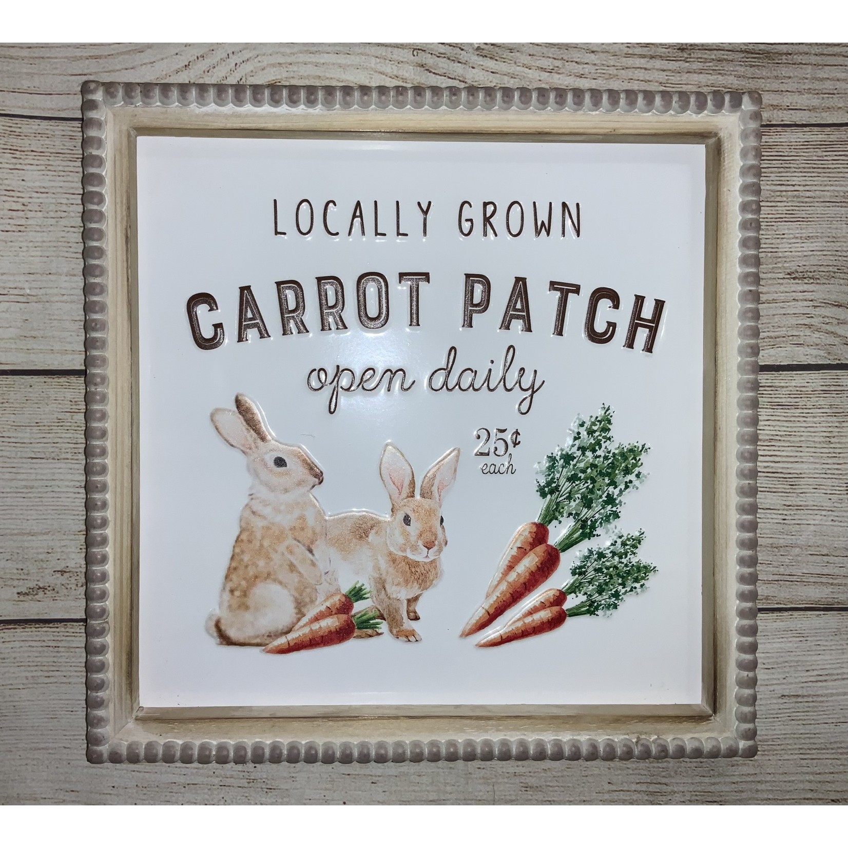 Gerson Locally Grown Carrot Patch Easter Sign