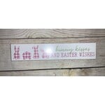 Gerson Easter Block Sign Style 1 Bunny Kisses