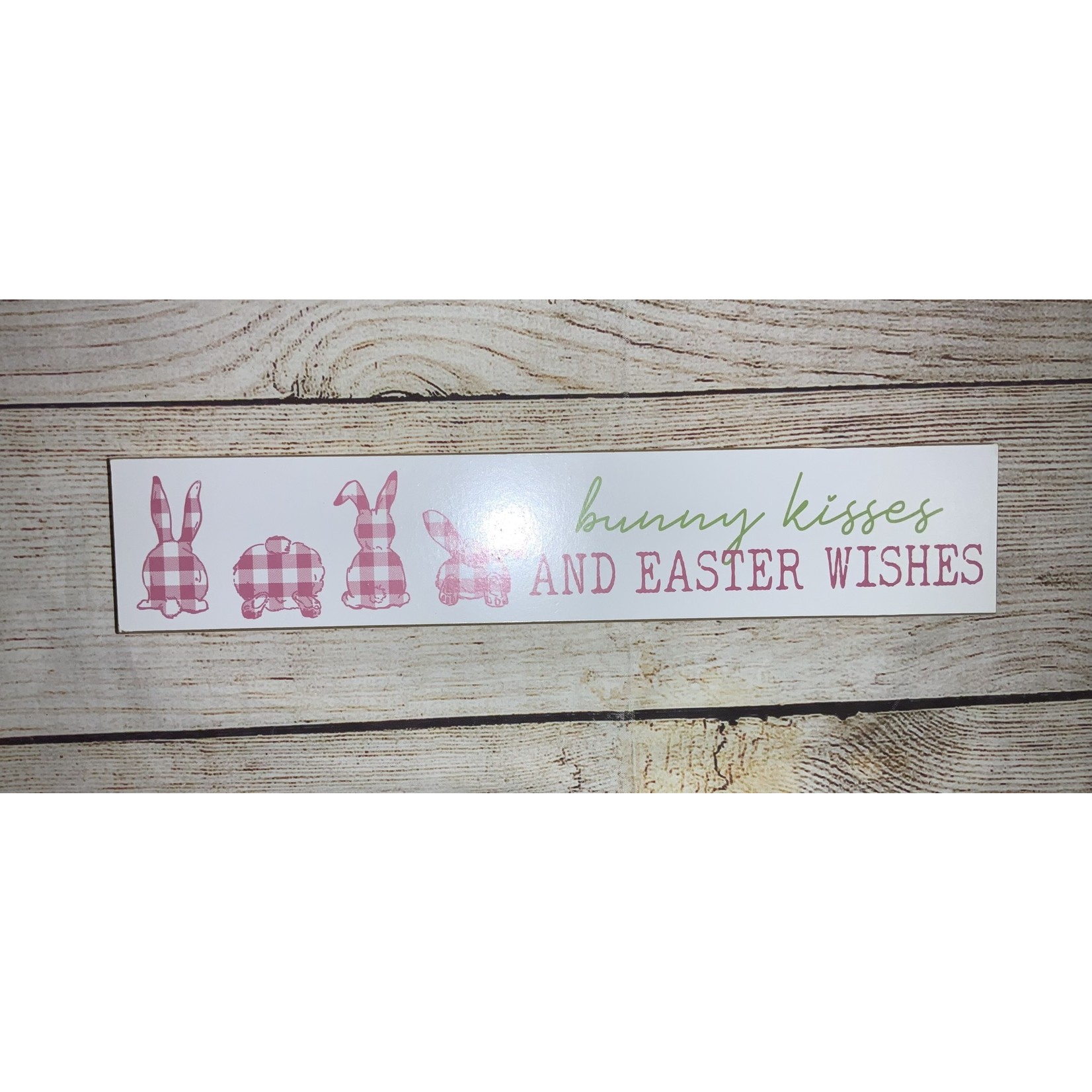 Gerson Easter Block Sign Style 1 Bunny Kisses