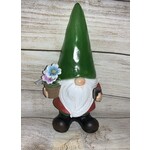 Gerson Solar Lighted Garden Gnome Green Hat