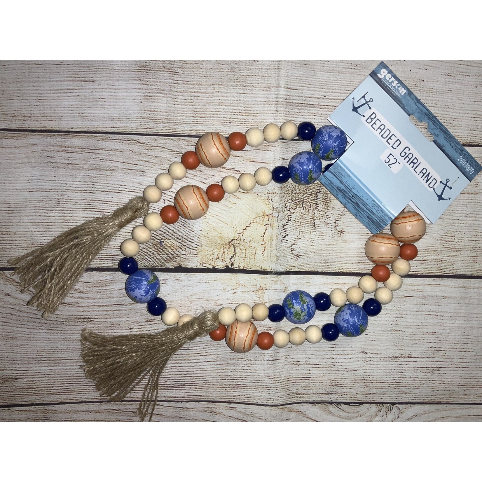 Gerson Nautical Beaded Garland 52” Style 2