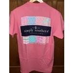Simply Southern Simply Southern Patchwork T-Shirt Conch