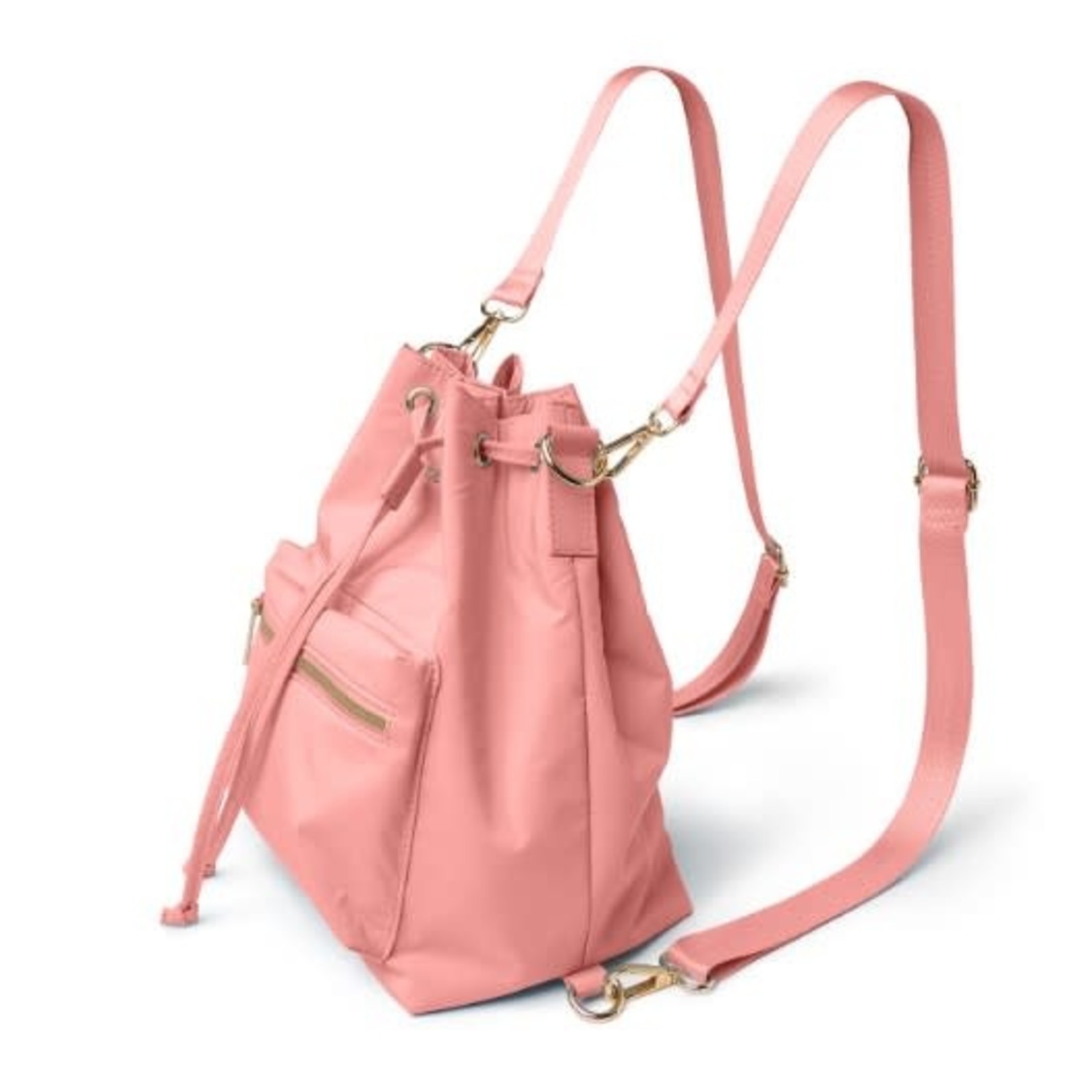 Kedzie Kedzie Aries Convertible Bucket Bag Pink