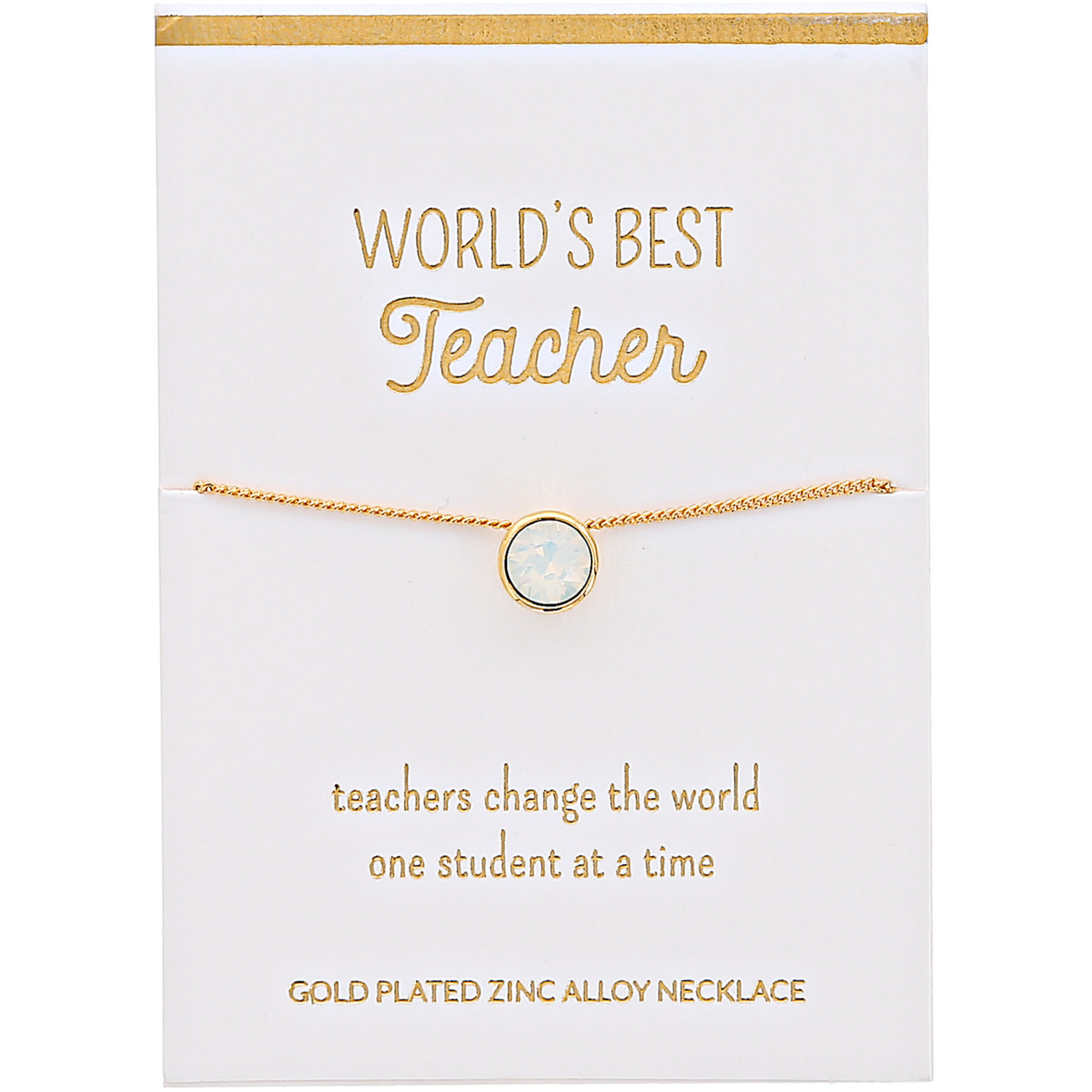 Pavilion World’s Best Teacher Opal Necklace