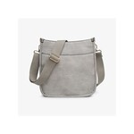Jen & Co Jen & Co Posie Crossbody Light Grey M2168
