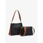 Jen & Co Jen & Co Lyla Bucket Bag Black & Brown M1867