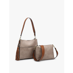 Jen & Co Jen & Co Lyla Bucket Bag Warm Grey M1867