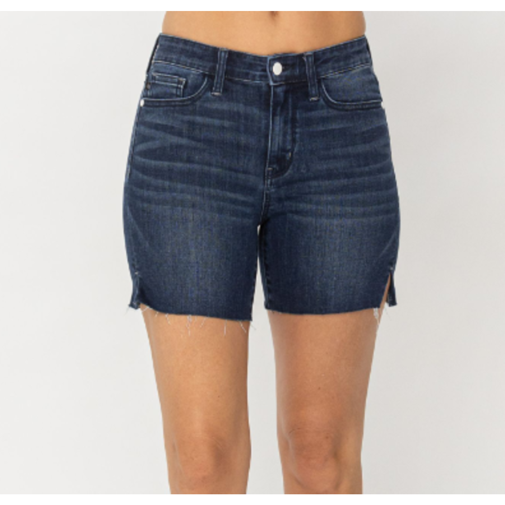 Judy Blue Judy Blue Mid Length Cut Off Shorts 15258