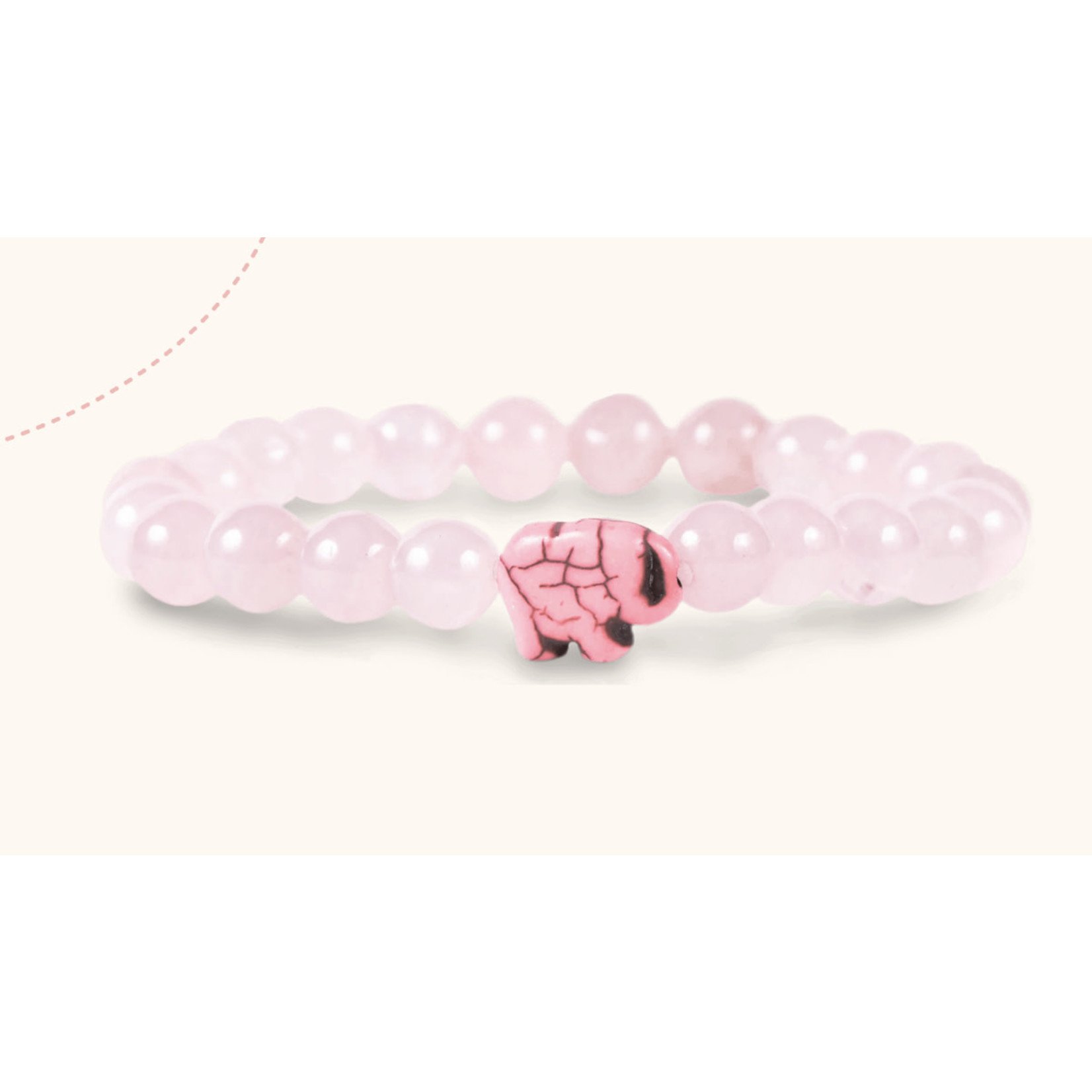 Fahlo Fahlo Expedition Elephant Bracelet Kenya Orchid Pink