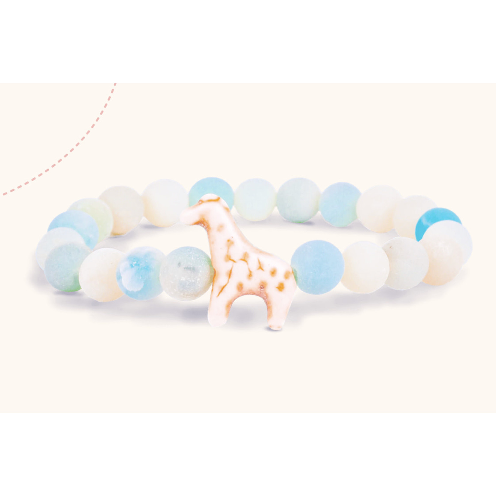 Fahlo Fahlo Trek Giraffe Bracelet Sky Stone