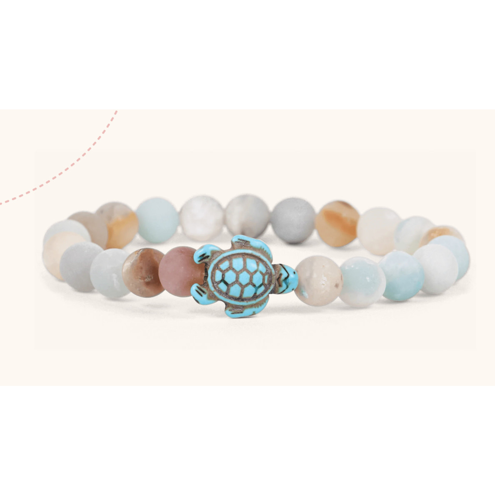 Fahlo Fahlo Journey Sea Turtle Bracelet Sky Stone