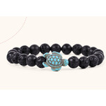 Fahlo Fahlo Journey Sea Turtle Bracelet Lava Stone