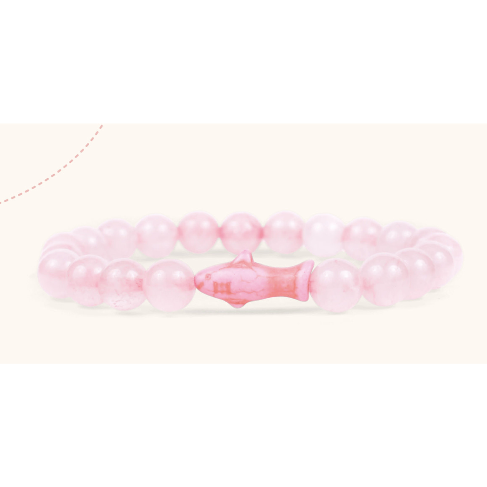 Fahlo Fahlo Voyage Shark Bracelet Coral Reef Pink