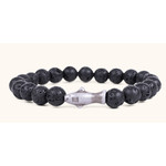 Fahlo Fahlo Voyage Shark Bracelet Lava Stone