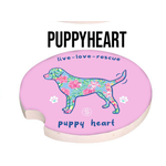 Simply Southern Simply Southern Car Coaster Puppy Heart