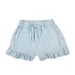 Simply Southern Simply Southern Terry Ruffle Shorts Crystal