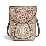 Coco + Carmen Coco+Carmen Artisan Beaded Crossbody Pink/Tan
