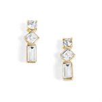 Whispers Whispers Gold Baguette Drop Stud WN004584