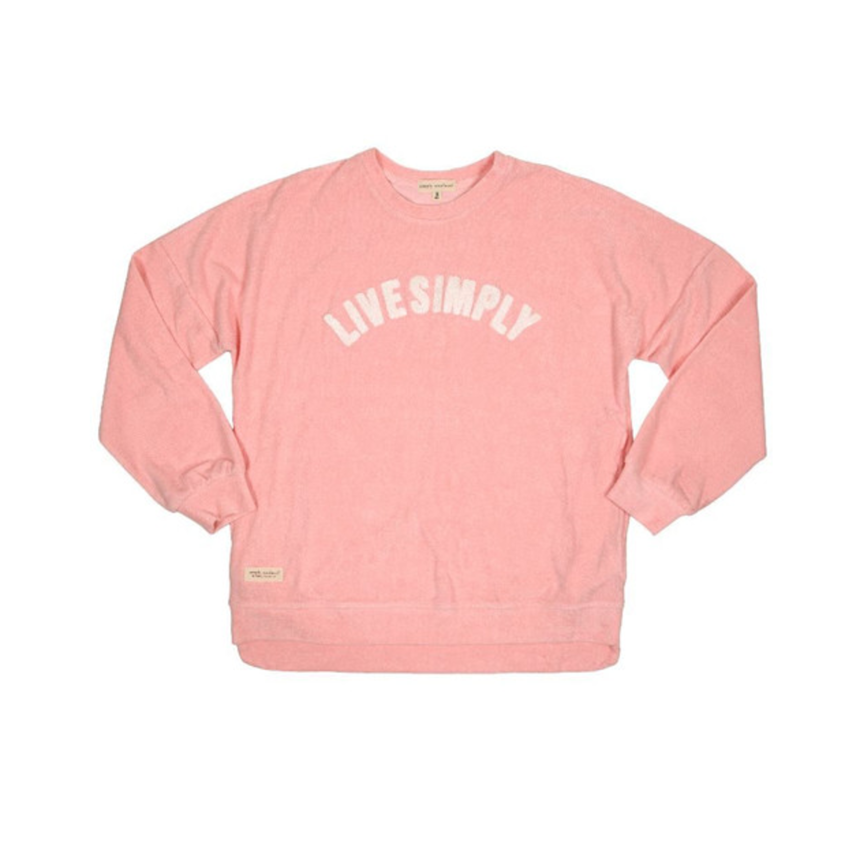 Simply Southern Simply Southern Terry Crewneck Blush Live Simply