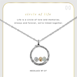 Coco + Carmen Coco+Carmen Circle of Life Necklace Silver/Green