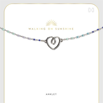 Coco + Carmen Coco+Carmen Blues Charm Anklet Heart