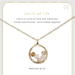 Coco + Carmen Coco+Carmen Circle of Life Necklace Gold/Pink