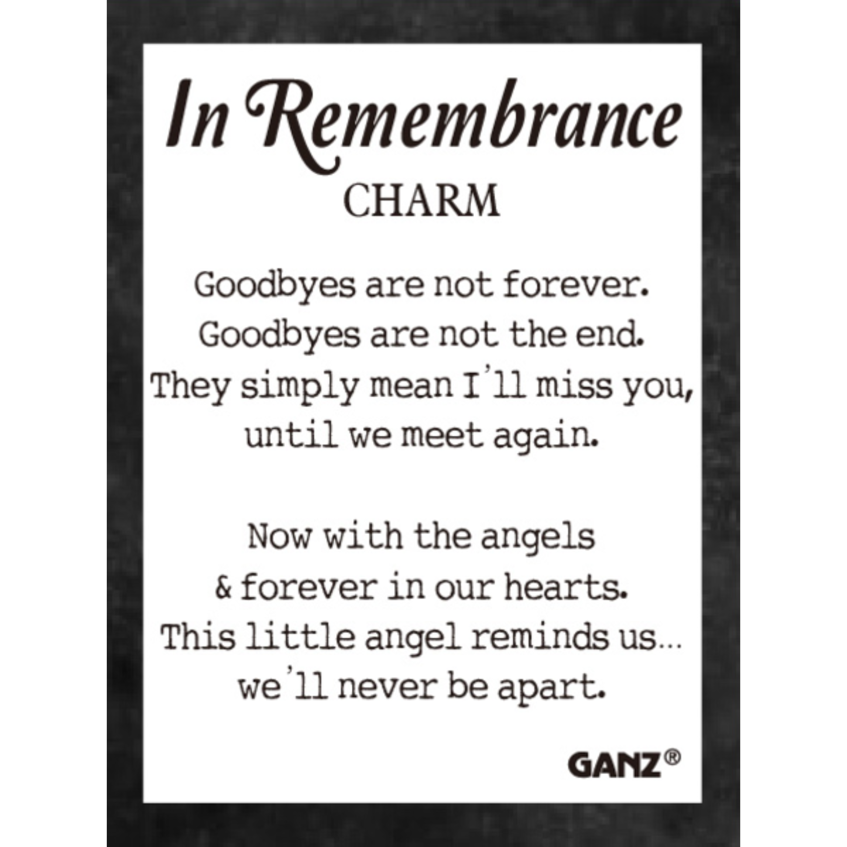 Ganz In Remembrance Charm Urn
