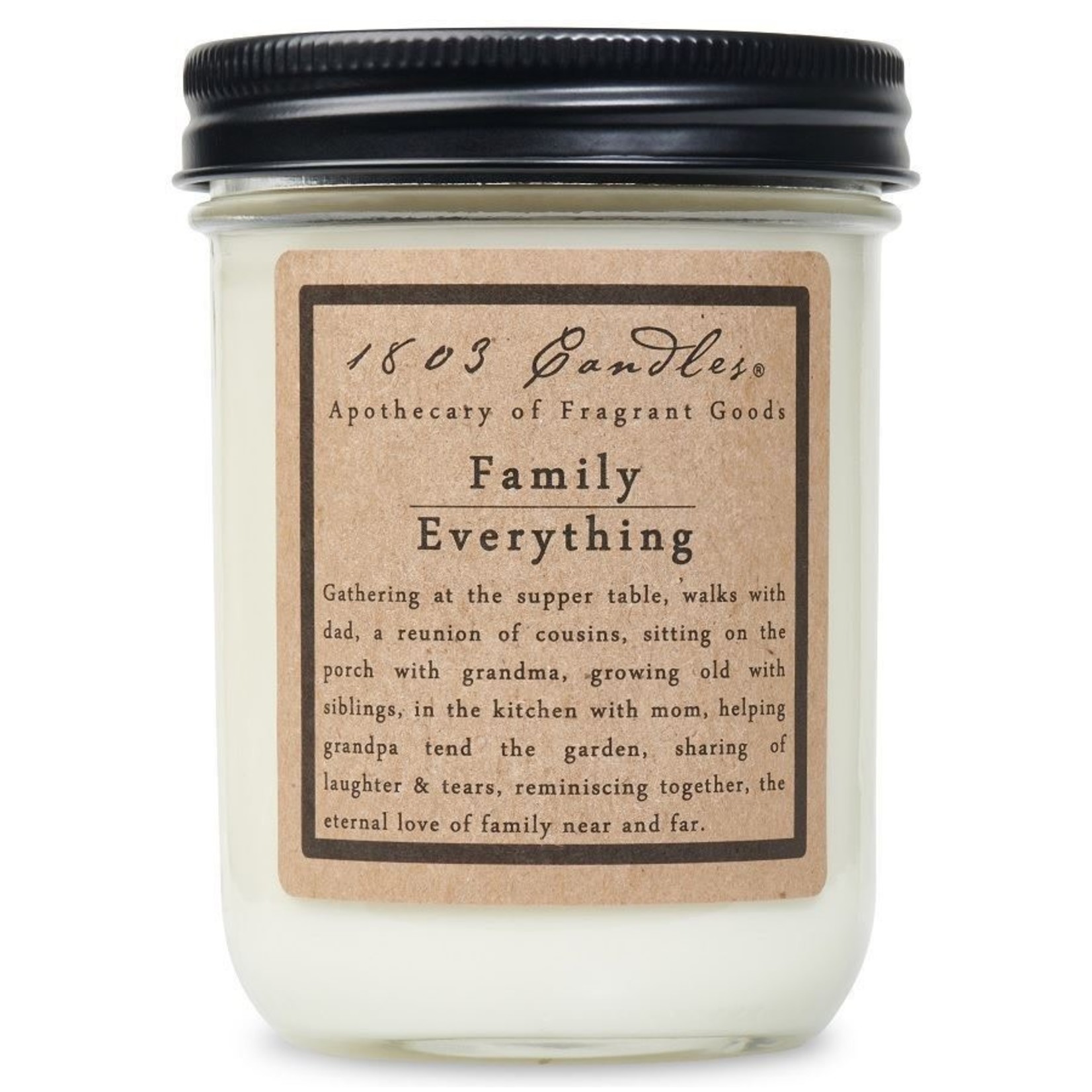 1803 1803 Family Everything Soy Jar Candle