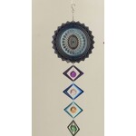 Gerson Stainless Steel Hanging Wind Spinner w/Jewels Style 1