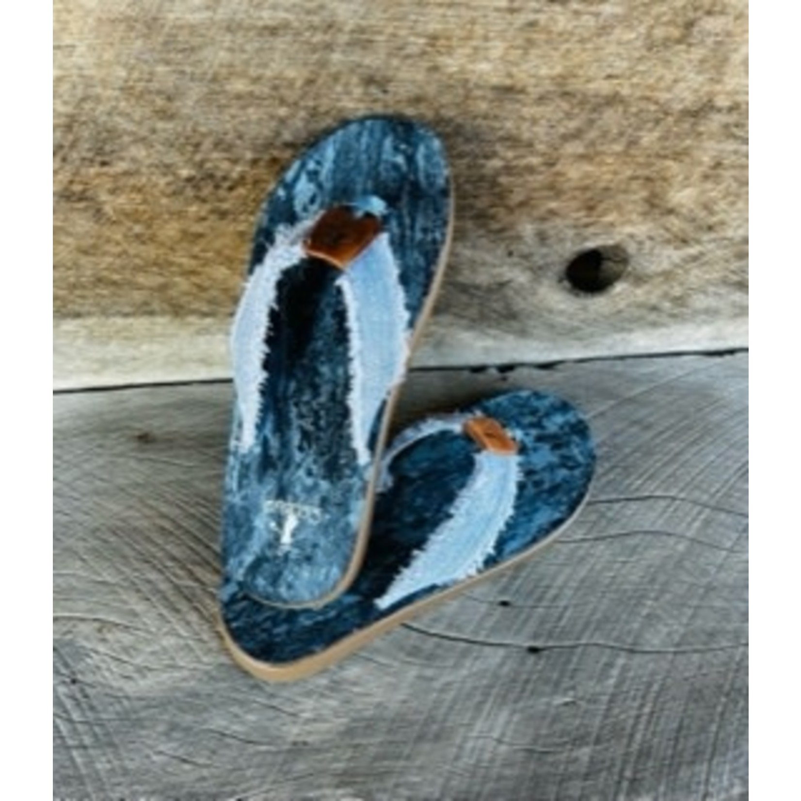 Corkys Corkys Shaved Ice Denim Sandal Size 6