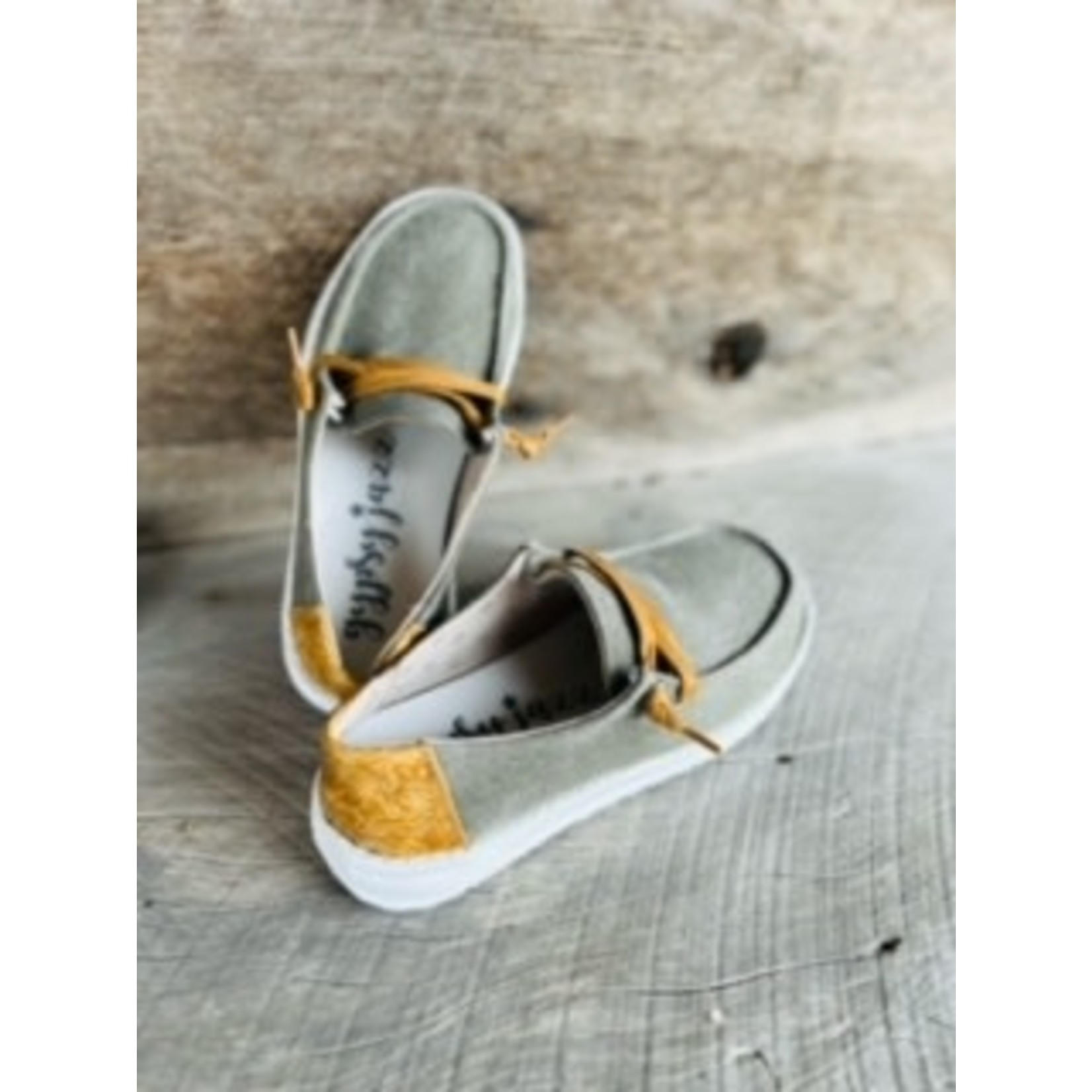 Gypsy Jazz Gypsy Jazz Spiral Slip On Khaki (Olive) Size 7