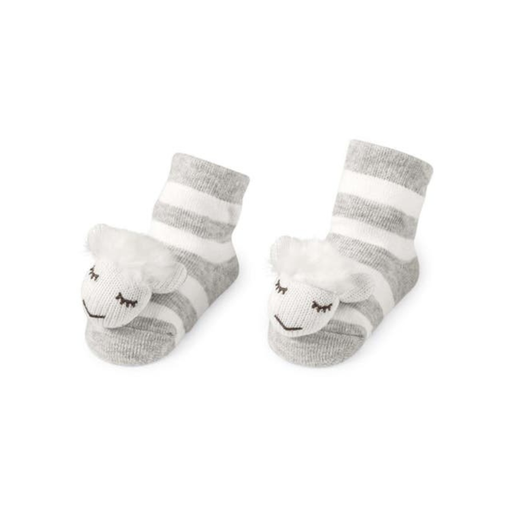 Mudpie Mudpie Sheep Rattle Toe Socks