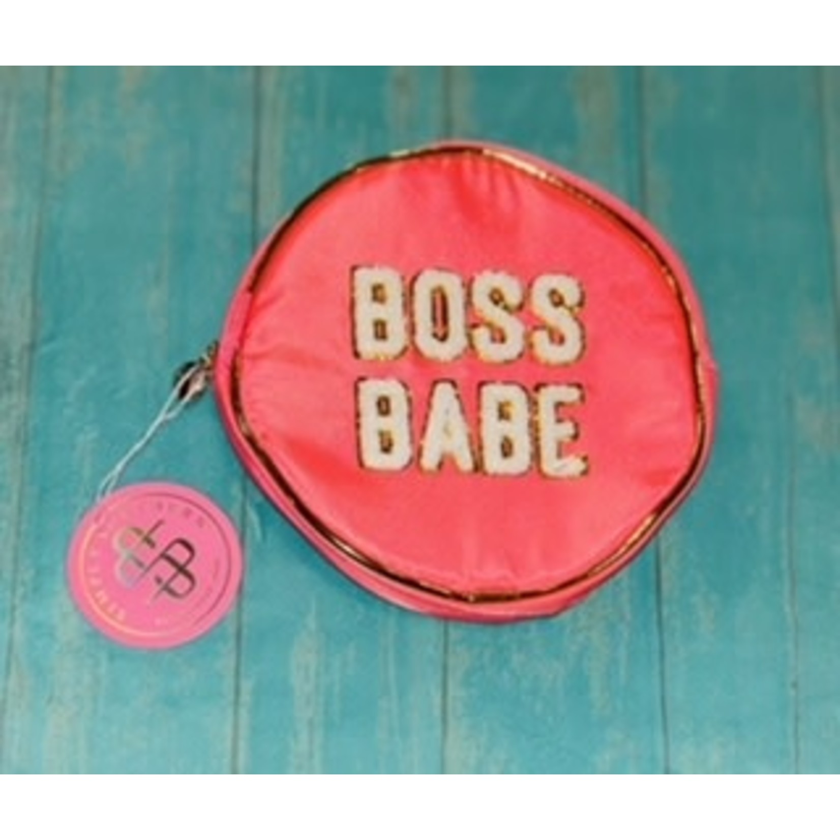 Simply Southern Simply Southern Sparkle Bag Boss Babe Pink