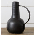 Audrey’s Black Matte Vase w/Handle Small