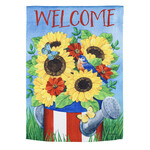 Evergreen Stars & Stripes Watering Can Garden Flag