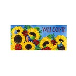 Evergreen Stars & Stripes Watering Can Switch Mat (welcome sunflowers)