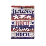 Evergreen Farmhouse Home Sweet Home Garden Flag