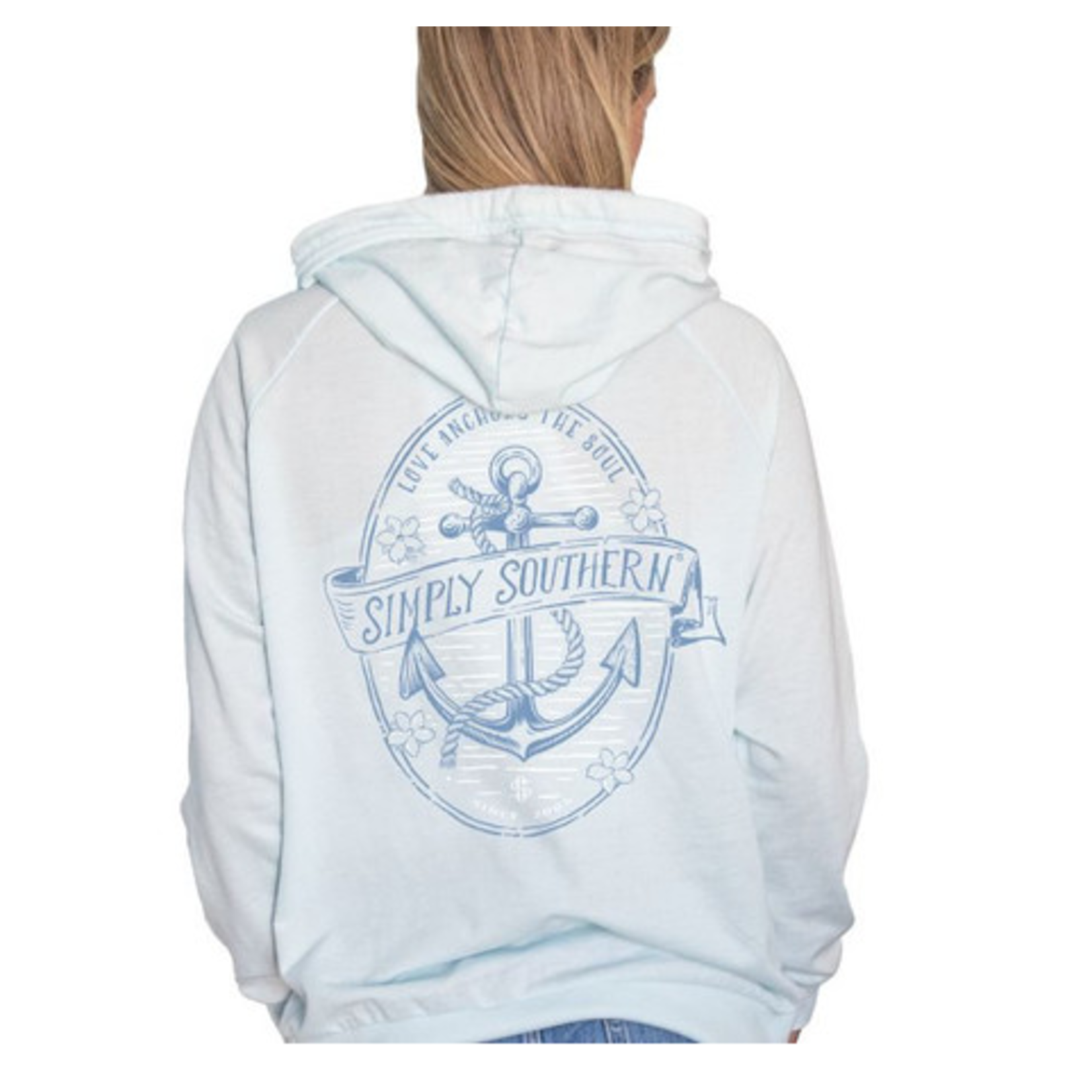 Simply Southern Simply Southern Hoodie Anchor Ice