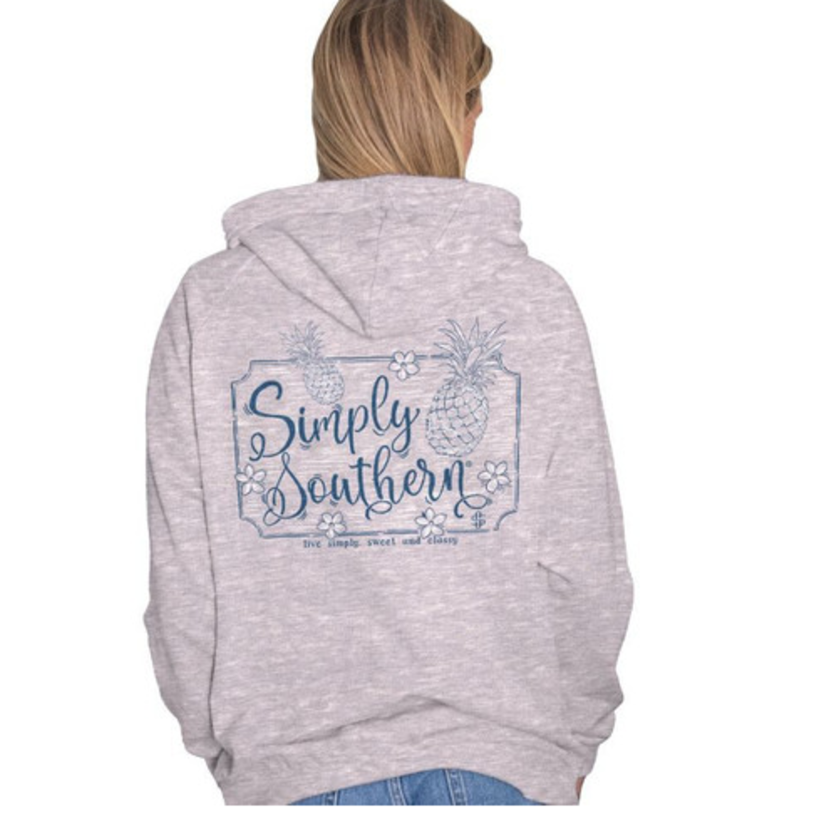 Simply Southern Simply Southern Hoodie Logo Heather Gray