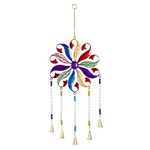 Evergreen Multi-Colored Flower Metal Bell Chime