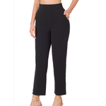 Zenana Zenana Stretch Pull On Dress Pants Black