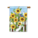 Studio M Sunflower Gate Standard House Flag