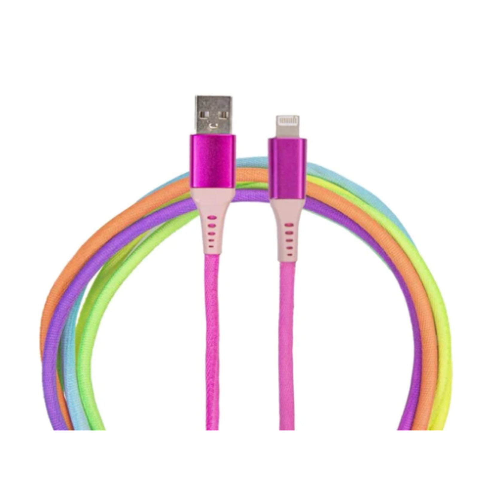 Simply Southern Simply Southern 10ft Lightning Charging Cable Neon