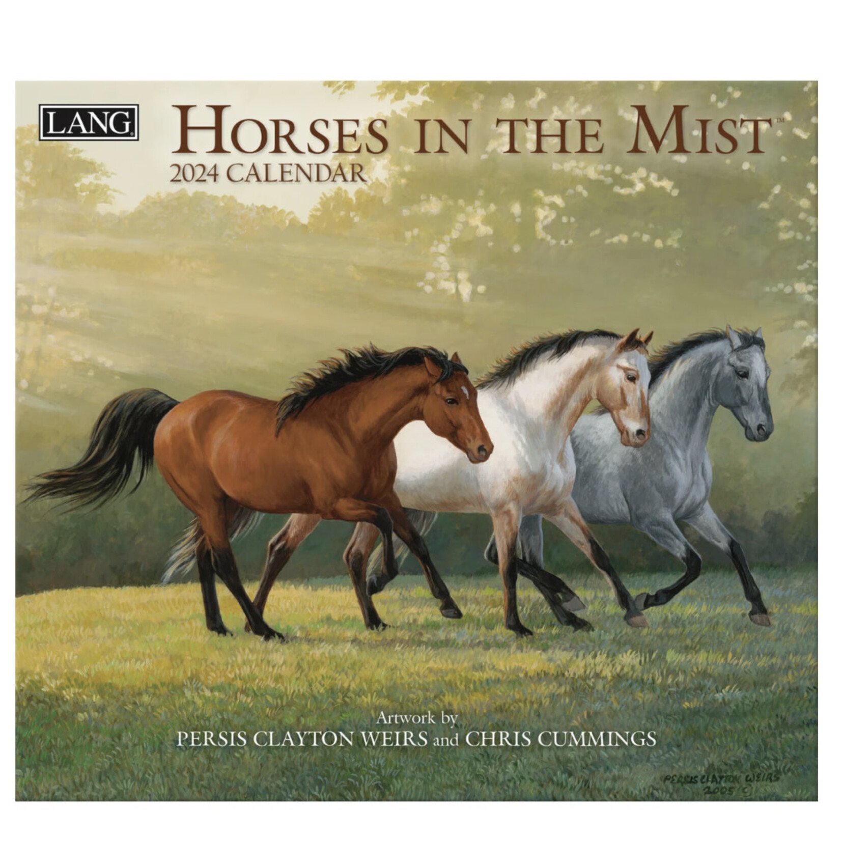 Horses in the Mist Wall Calendar 2024 A Gathering Place