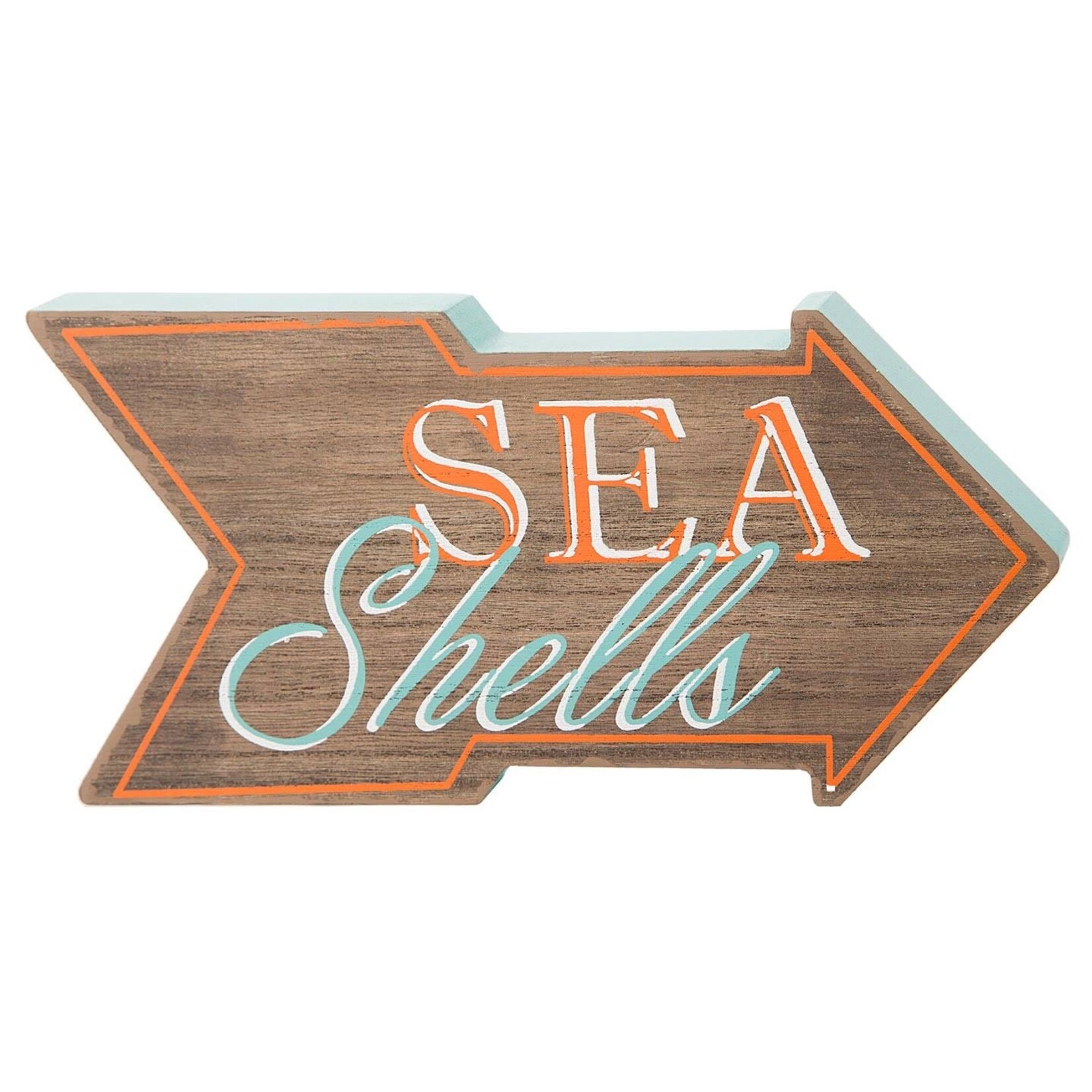 Darice Sea Shells Arrow Block Sign