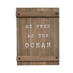Mudpie As Free As the Ocean Wall Plaque