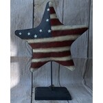 Transpac Metal Star on Stand