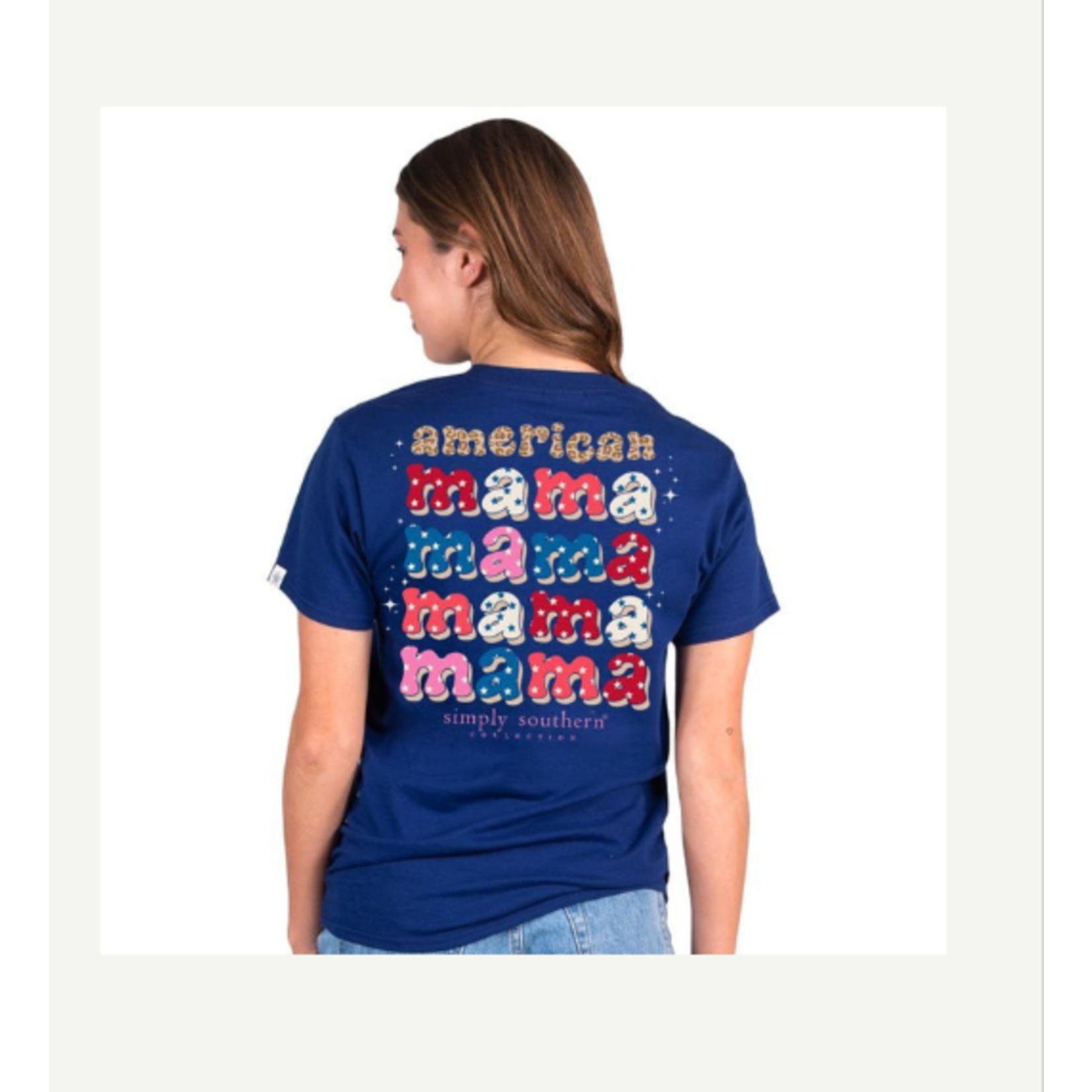 Simply Southern Simply Southern American Mama T-Shirt Midnight