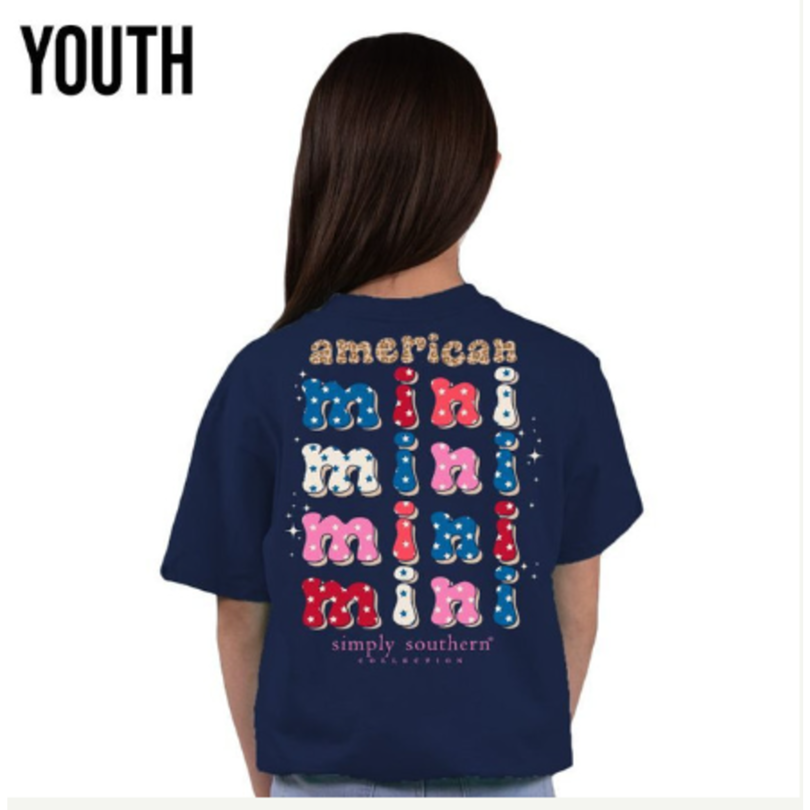 Simply Southern Simply Southern Youth American Mini T-Shirt Midnight