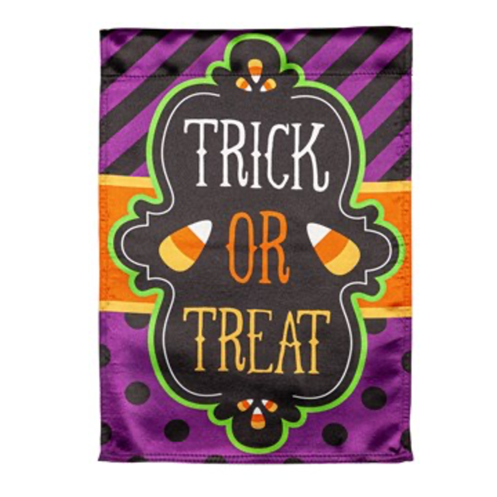 Evergreen Trick or Treat Garden Lustre Flag